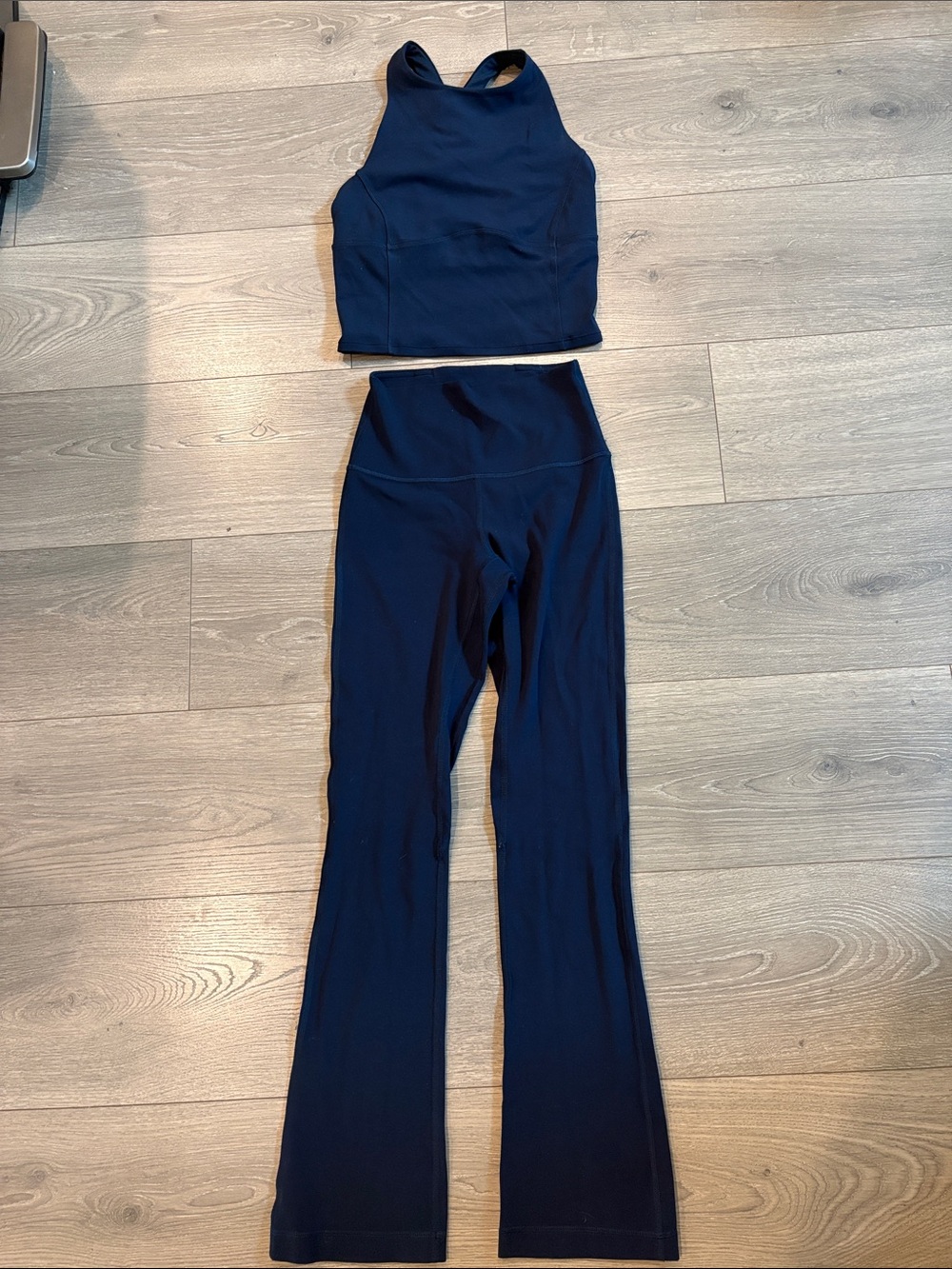 Lululemon Align SET True Navy Mini Flare Leggings & Tank Size 2